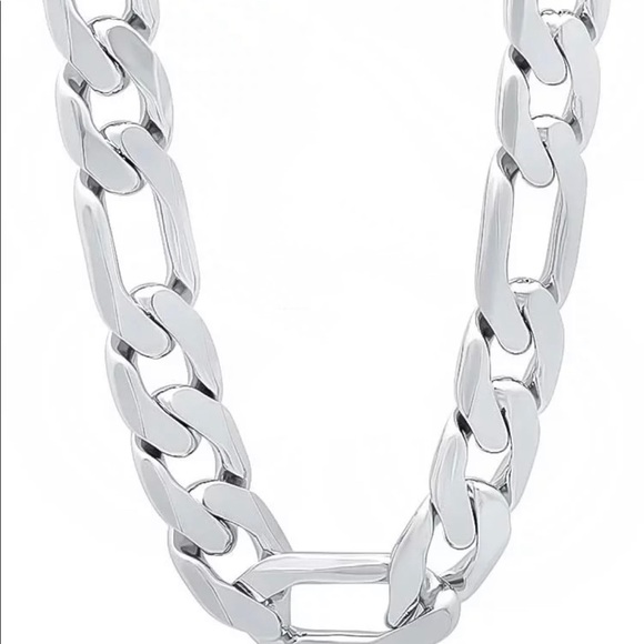 Other - COPY - COPY - 925 Sterling silver 12MM 30inches Figaro chain heavy necklace